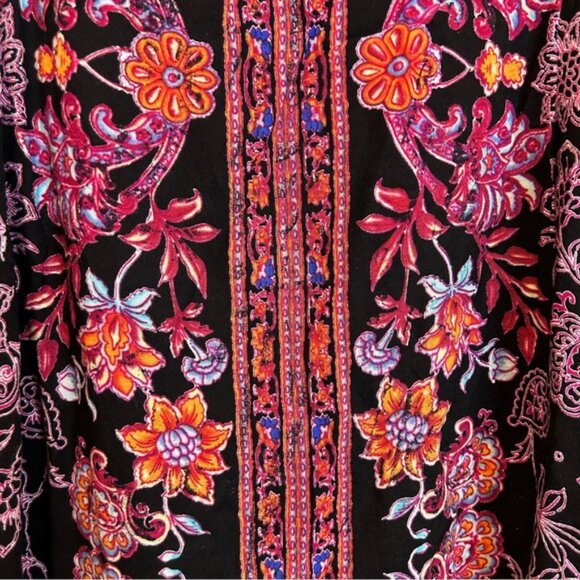 Papillon Sleeveless A-line Pattern Dress - Picture 2 of 6